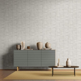 Noordwand Travertino Behang 33357 Wyber in houtlook/Grafisch Ruit