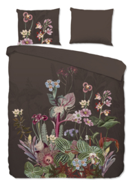 Muller Textiles Dekbedovertrek 20096 Brown-G Bloemen/Natuurlijk/Lits-jumeaux