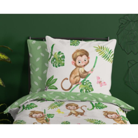 Muller Textiles Dekbedovertrek 31198-G Play/Apen/Kids/1 Persoons