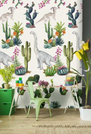 Behangexpresse Sofie & Junar Fotobehang INK7659 Dino Tour/Cactus