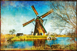 Dimex/Wall Murals Fotobehang MS-5-2021 Windmills of Holland/Landschap/Molen