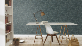 Rasch Sky Lounge Behang 608359 Like a Mikado Game/Blauw Modern