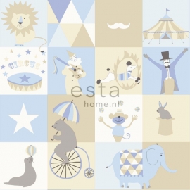 Esta Home Everybody Bonjour Behang. 137-138710 Patchwork/Circus