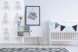 AS Creation Little Love Behang 38135-1 / 381351 Gestapelde Olifanten/Dieren