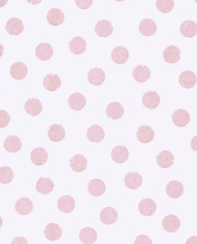 Eijffinger Rice Behang 359061 Roze Stippen/Dots