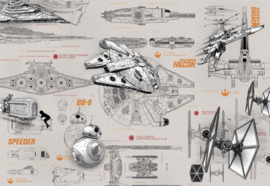 Komar Disney Edition4 Fotobehang 8-493 Star Wars Blueprints
