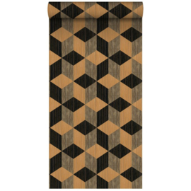 Esta Home XL2 Wallpapers Fotobehang 158918 Grasscloth 3D Cubes/Kubus