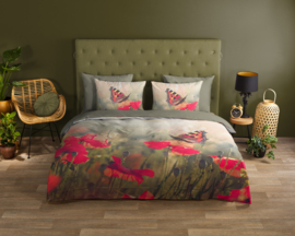 Muller Textiles Dekbedovertrek 10072 Good Morning Poppies/Klaproos/1 persoons