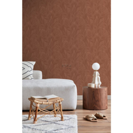 Esta Home Bloom Behang 139370 Palmbladeren/Terracotta