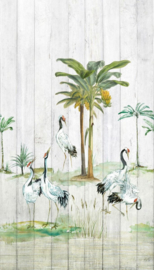 Dutch Wallcoverings One Roll One Motif Fotobehang A39401 Tropical Wood/Palm