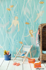 Eijffinger Wallpower Junior Fotobehang 364150 Mermaids/Schelpen