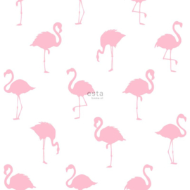 Esta Home Jungle Fever 151-138992 Tropisch/Vogels/Roze/Flamingo's Behang