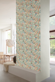 Dutch Wallcoverings Arcadia Behang A70902 Bloemen/Agnala groen