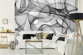 Dimex/Wall Murals 2023 Fotobehang MS-5-2513 Black And White Pattern/Grafisch/Modern