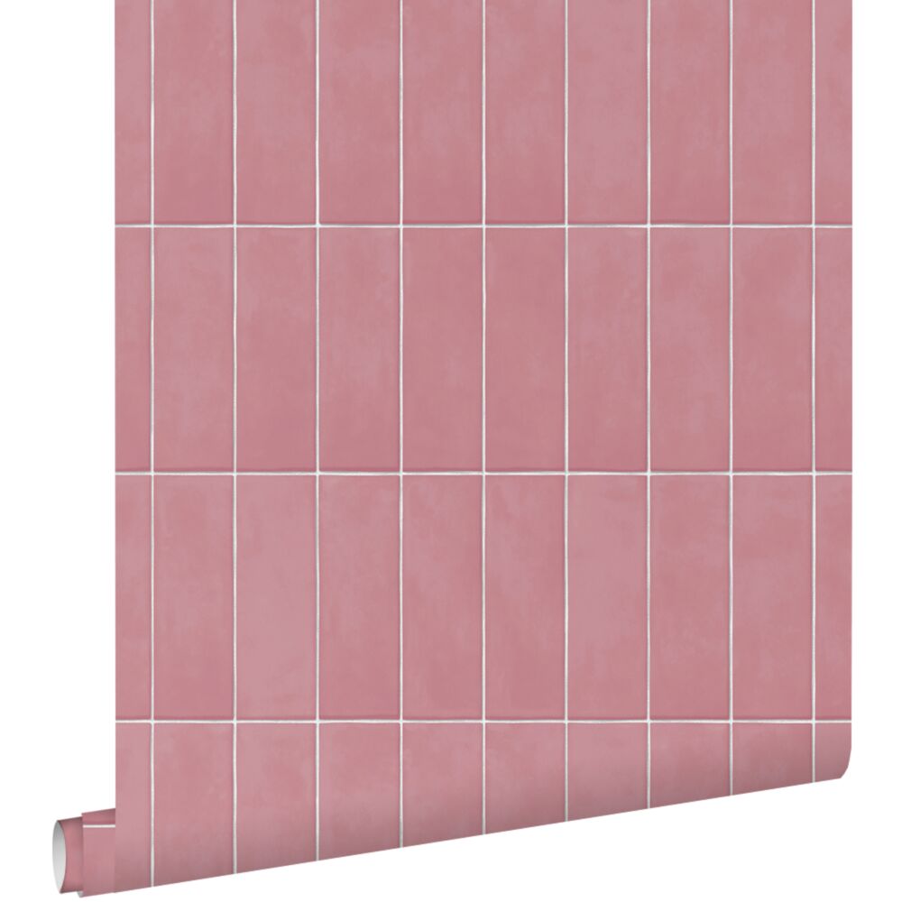 Esta Home Nieuw Behang 131535 Tegelmotief roze