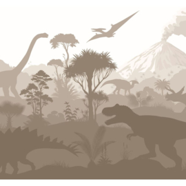 Esta Home Pom Pom Pie Fotobehang 159493 Dinosaurus Bruin