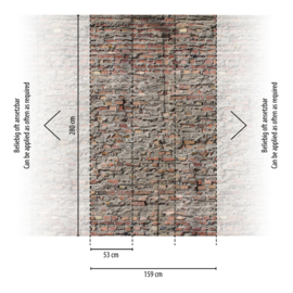 AS Creation Vibes & Styles Fotobehang 792172 Stenen/Bricks