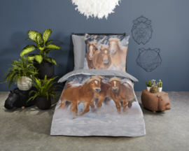 Muller Textiles Dekbedovertrek 2691-F Happy Horses/Paarden/Dieren