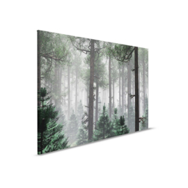 AS Creation Designwalls Canvas Schilderij DD123853 Trees In Fog/Bomen/Bos/Mist