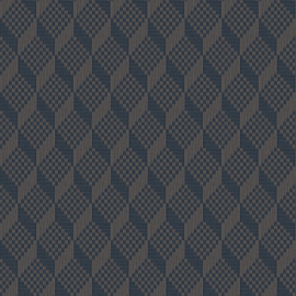 Dutch Wallcoverings Grace Behang GR322307 3D Stitched Cube Charcoal