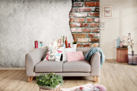 Dimex/Wall Murals Fotobehang MS-5-2654 Brick Background/Baksteen/Verweerd