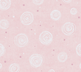 AS Creation Lilly en Luis behang 77139-2 Pretty Pink/Ballen