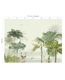 Eijffinger Oasis Fotobehang 317402 Lush Lagoon Large/Blush Blue