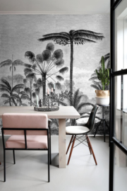 Esta Home Paradise Fotobehang 158952 Palm Trees Engraved