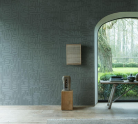 Arte Tali Behang 60704 Sarana Eucalyptus/Organische vormen beige bruin