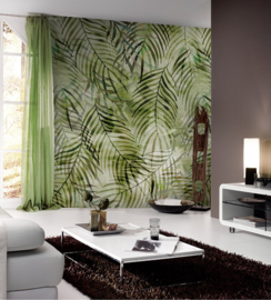 Behangexpresse Colorful Fotobehang INK7315 Soft Jungle/Bladeren