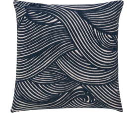 Rasch Kussen 200299 KL-H Wave 01 Blau / Barbara Home collection