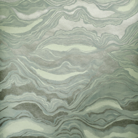 Hohenberger Slow Living Behang 30027 Reflection Wasabi Green/Modern