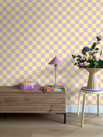 Color Pop Esta Home Behang 131134 Ruit/Blok Motief/Gratis Lijm