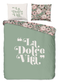 Muller Textiles Dekbedovertrek La Dolce Vita 33489/Groen/Lits-Jumeaux