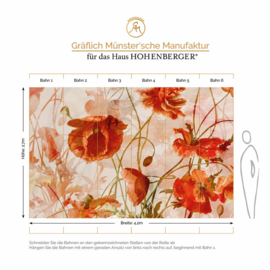 Hohenberger Digital Murals 18071 Fotobehang met Klaprozen