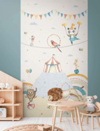 AS Creation Lilly en Luis Fotobehang 770721 Circus/Dieren/Kinderkamer