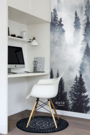 Esta Home Scandi Cool Fotobehang Foggy Forest 158909 Mistig Bos