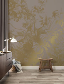 Dutch Wallcoverings Gold Collection Fotobehang MW-018 Engraved Flowers/Botanisch