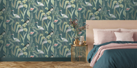 Dutch Wallcoverings Eden Behang M37414 Botanisch/Vogels