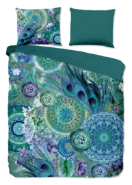 Muller Textiles Dekbedovertrek 30949-H Green/Bladeren/Mandala/Lits-Jumeaux