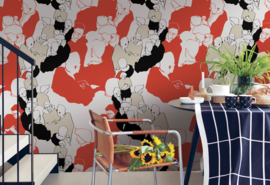 Hookedonwalls Marimekko Behang 23361 Ystavat/Grafisch