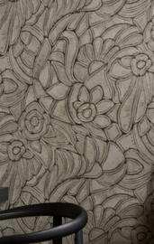 Arte Manila Behang 64544 Flore Onyx/Bloemen( Gratis Universele Lijm en Verzending binnen Nederland)