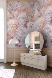 Dutch Wallcovering Orom 2 Fotobehang A77501 Fontaine/Bloemen/Pioenroos