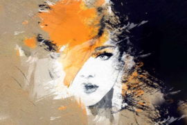 AS Creation Designwalls 2 Canvas Schilderij DD123921 Artistic Face/Vrouw/Abstract