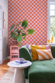 Color Pop Esta Home Behang 130914 Ruit/Blok Motief/Gratis Lijm