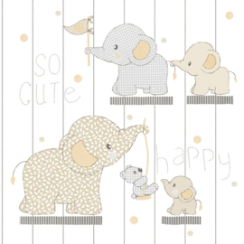 Noordwand Mondo Baby Behang 13020 Elephant's Breath/Olifant