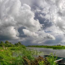 We Live by Light/Holland Lakeveld polder Fotobehang 2871