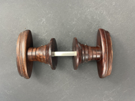 nr. 14 deurkrukken rozenhout ril 82mm