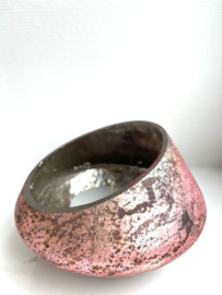 Waxinelichthouder Bloom - Pink - Medium - Ø13 x H9