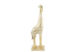 Giraf - Polyserin- goud - 35cm - Beeld - Decoratie